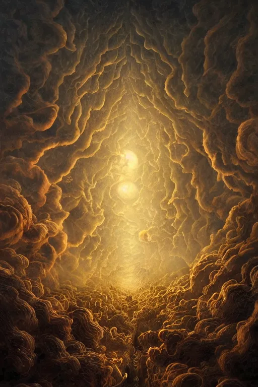 Image similar to Intricate stunning highly detailed HammerFall band, digital painting by agostino arrivabene and Vladimir Kush, surreal, ultra realistic, Horror vacui, dramatic lighting, full moon, thick black swirling smoke tornado, burning fire embers, artstation