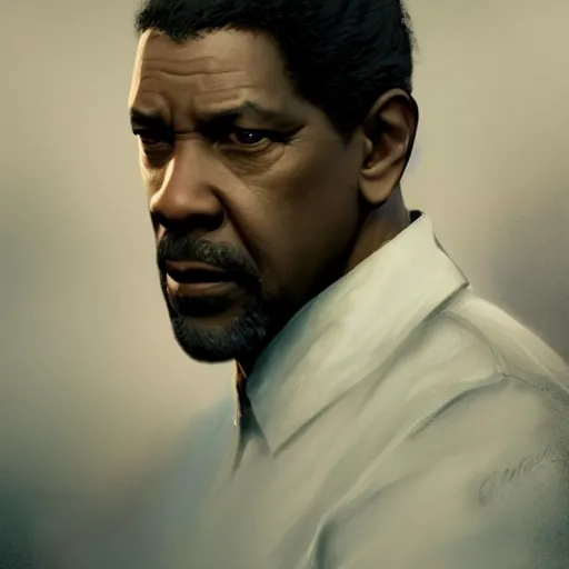 Image similar to denzel washington, style game square enix life, trending on artstation, painted by greg rutkowski, render naughty dog, octane render, detailed