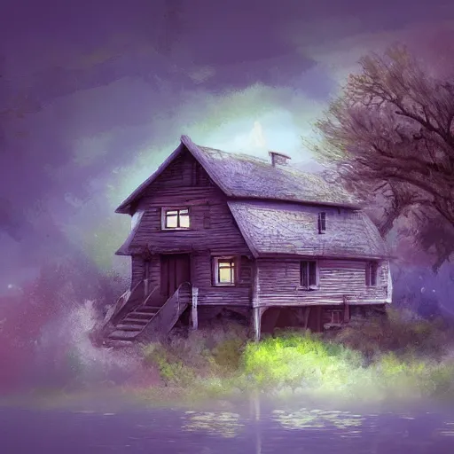 Image similar to a house, fantasy digital art