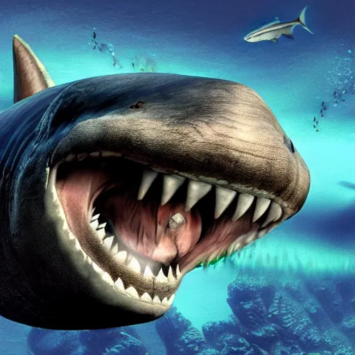 Image similar to Giant Megalodon shart , Gigalodon