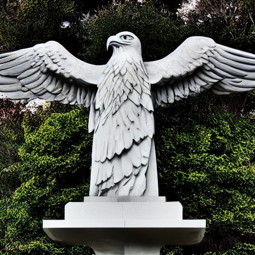 Image similar to “Eagle flying over Normandy American Cemetery and Memorial, cinematic, 4k, award winning”