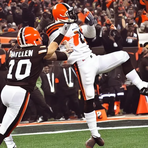 Prompt: cleveland browns winning the super bowl