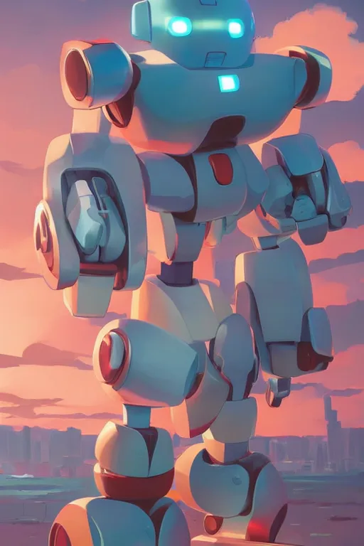 Image similar to metabots medabots medarotto medarot robot minimalist comics, behance hd by jesper ejsing, by rhads, makoto shinkai and lois van baarle, ilya kuvshinov, rossdraws global illumination ray tracing hdr radiating a glowing aura