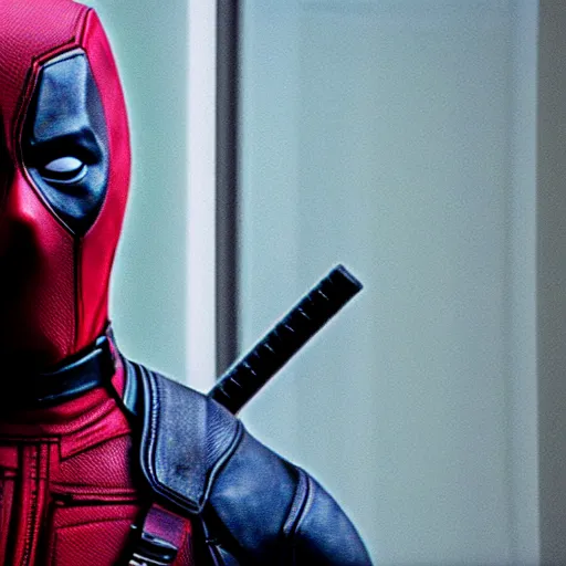 Image similar to Deadpool in The office 4K quality super realistic