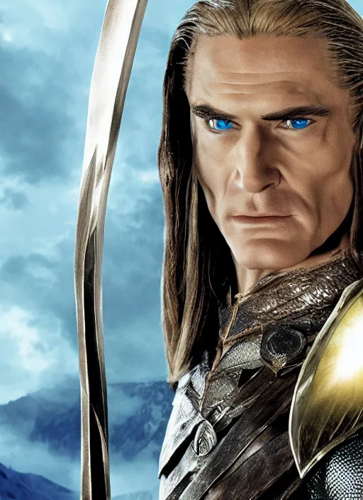 Prompt: movie still of skeletor as legolas in lord of the rings, 8 k, hd