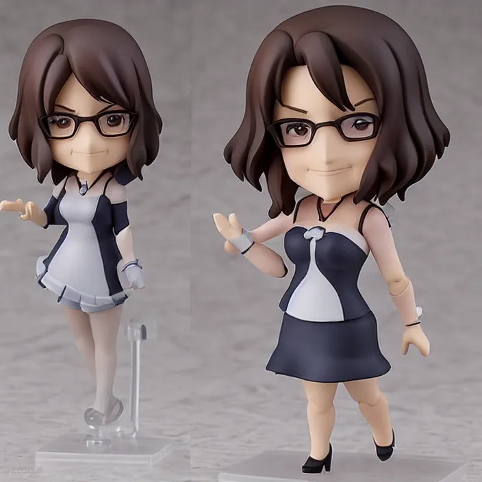 Prompt: tina fey, an anime nendoroid of tina fey, figurine, detailed product photo