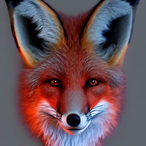 Prompt: Photorealistic manifestation of a fox entity. Hyperdetailed photorealism, 108 megapixels, amazing depth, glowing rich colors, powerful imagery, psychedelic Overtones, 3D finalrender, 3d shading, cinematic lighting, artstation concept art