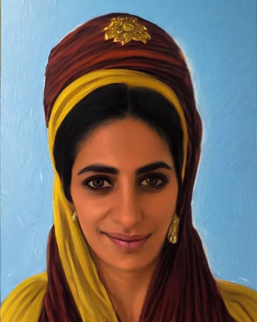 Image similar to an award winning portrait of the beautiful sherazade by rafael