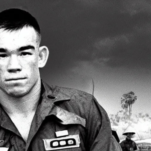 Prompt: colby covington in the vietnam war