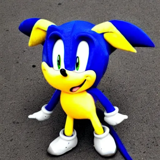 Image similar to a cross between sonic the hedgehog and pikachu