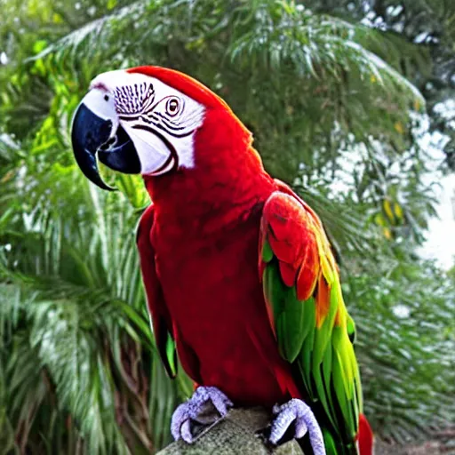 Prompt: a parrot pirate