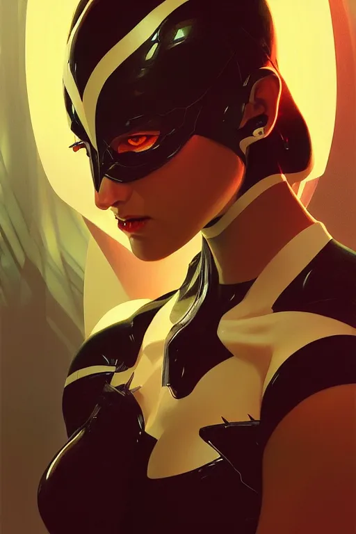 Image similar to a portrait of agent venom, fantasy, sharp focus, intricate, elegant, digital painting, artstation, matte, highly detailed, concept art, illustration, ambient lighting, art by ilya kuvshinov, artgerm, alphonse mucha, and greg rutkowski