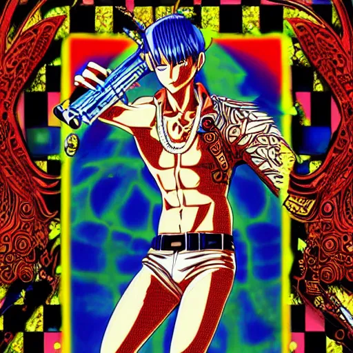 Image similar to Eikichi Onizuka illustration, full shot, intricate, elegant, highly detailed, digital art, ffffound, art by Tōru Fujisawa,