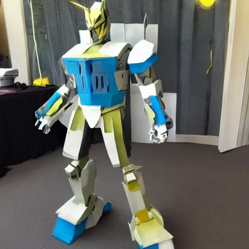 Image similar to homemade Transformers cosplay Eva foam