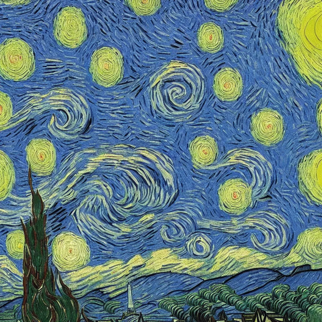 Image similar to a sending down [ of the revelation ] from him who created the earth and the lofty heavens, overdetailed art, by van gogh, sharp focus, man standing