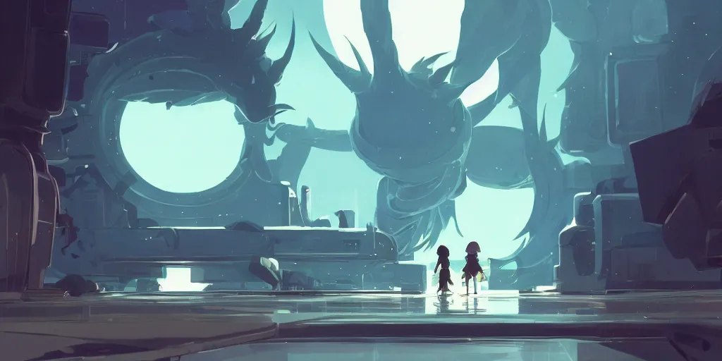 Prompt: attack of monsters in black shadow on a space station full of black blood. by cory loftis & akihiko yoshida & james gilleard & atey ghailan & makoto shinkai & goro fujita & studio ghibli, rim light, exquisite lighting, clear focus, very coherent, plain background, soft painting, photorealistic, unreal engine 5, 8 k