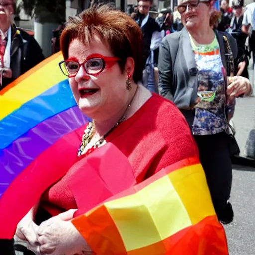 Image similar to Christine Boutin at the lgbt pride