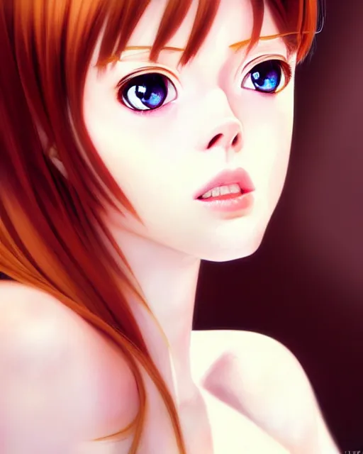 Image similar to portrait of coco rocha as anime girl cute - fine - face, akira, pretty face, realistic shaded perfect face, fine details. anime. realistic shaded lighting by ilya kuvshinov giuseppe dangelico pino and michael garmash and rob rey