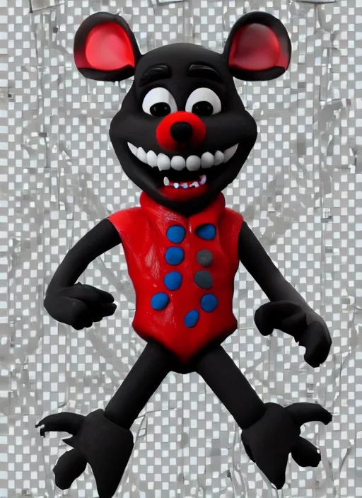 chuck e. cheese as an animatronic in five nights at, Stable Diffusion