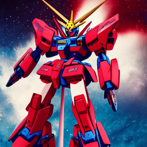 Prompt: Red colored Gundam of Nakamura Aya, hyper detailed art, 4k