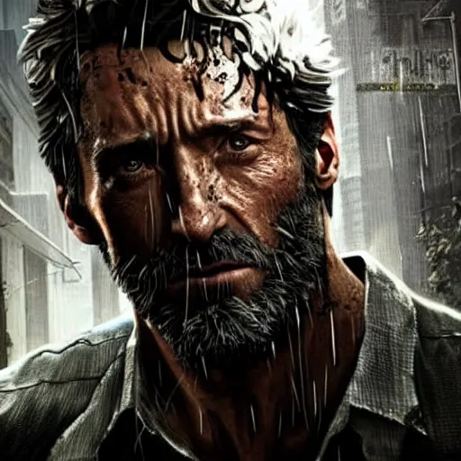 Image similar to Hugh Jackman as Joel in The Last of Us TV series