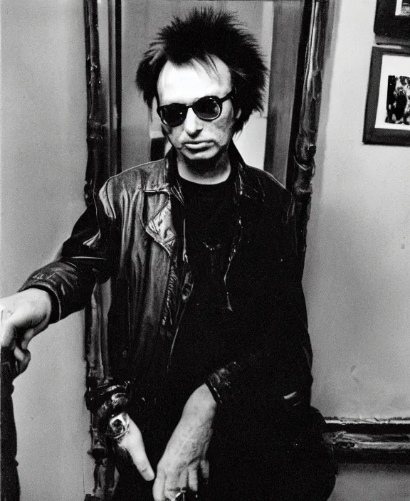 Image similar to portrait of michael cimino photographed by nan goldin