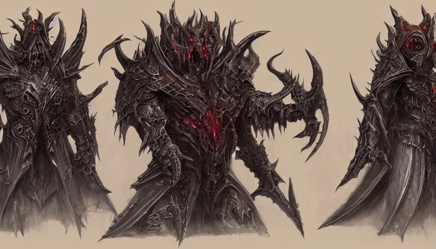 Prompt: concept art of a new diablo 4 creature , scary , detailed