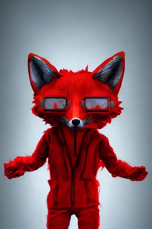 Prompt: a humanoid fox wearing scientist's clothes holding a red chemical, digital painting, masterpiece, digital art, high quality, highly detailed, concept art, trending on deviantart, high coherence, anatomically correct, five fingers, cinematic, high definition, path traced, laboratory background