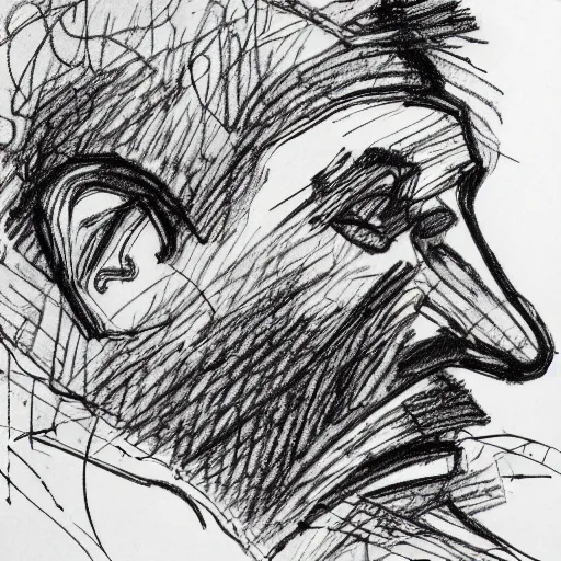 Prompt: a realistic yet scraggly portrait sketch of the side profile of a stern and sophisticated the pyro, trending on artstation, intricate details, in the style of frank auerbach, in the style of sergio aragones, in the style of martin ansin, in the style of david aja, in the style of mattias adolfsson