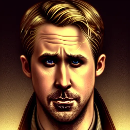 Prompt: Ryan Gosling face as Nathan Drake, western, D&D, fantasy, intricate, elegant, highly detailed, digital painting, artstation, concept art, matte, sharp focus, illustration, art by Artgerm and Greg Rutkowski and Alphonse Mucha