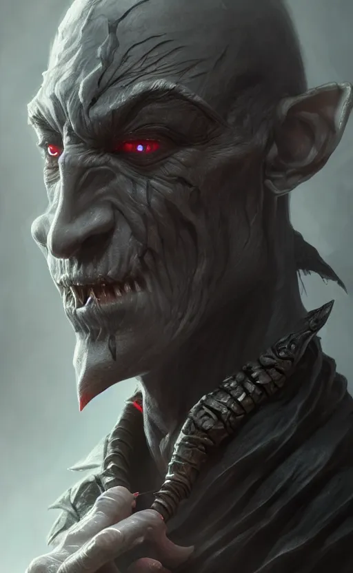 Image similar to legendary creepy dark elf wizard, highly detailed, d & d, fantasy, highly detailed, digital painting, trending on artstation, concept art, sharp focus, illustration, global illumination, ray tracing, realistic shaded, art by artgerm and greg rutkowski and fuji choko and viktoria gavrilenko and hoang lap