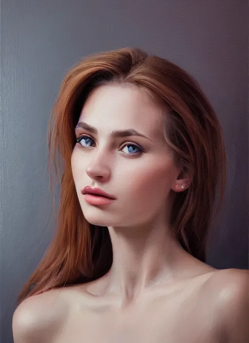 Prompt: portrait of a gorgeous young woman in the style of stefan kostic, DAZ model, realistic photo, sharp focus, 8k high definition, insanely detailed, intricate, elegant