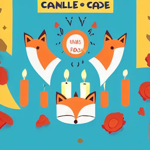 Image similar to candle fox company illustration