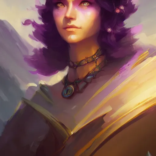 Image similar to a beautiful portrait of a beautiful amethyst sorceress, game of thrones concept art by pete mohrbacher and guweiz and ilya kuvshinov, digital art, highly detailed, intricate, sharp focus, trending on artstation hq, deviantart, unreal engine 5, 4 k uhd image