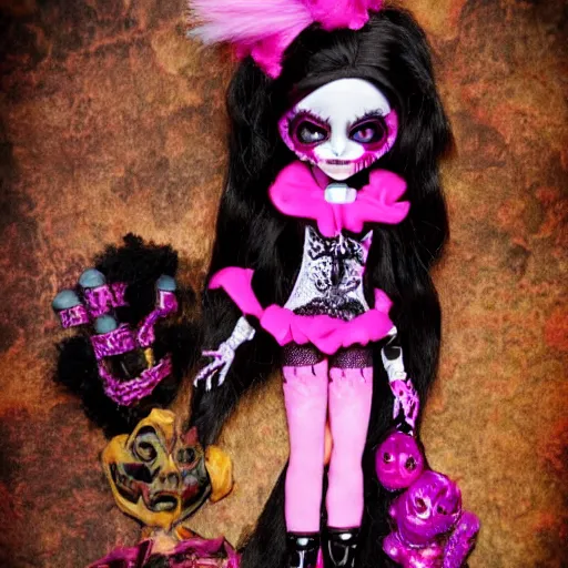 Image similar to monster high haunt couture doll, photography, hd, award winning photo.