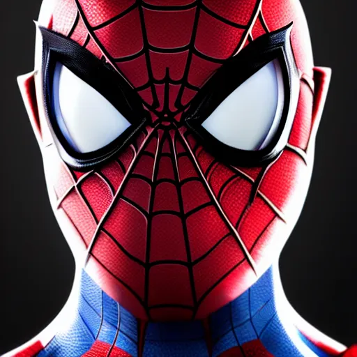 Image similar to characters portrait of Spiderman mixed with MoonKnight, merged character, 4k, highly detailed, cinematic lighting