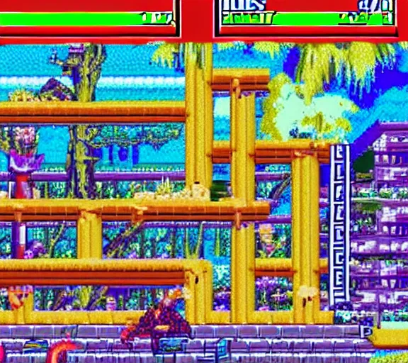 Image similar to screenshot of a sega genesis game