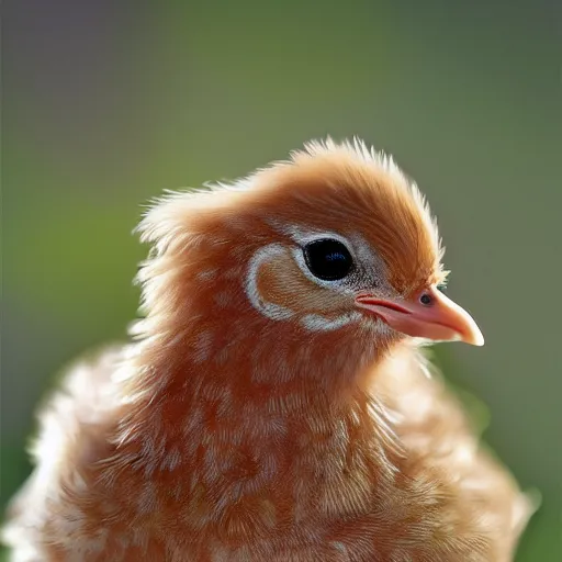 Image similar to baby chicken, photo realistic, cool
