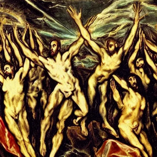 Prompt: El Greco, DMT visions