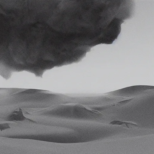 Prompt: black and white matte painting of Kendrick Lamar in the movie Dune