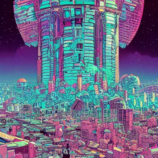 Prompt: an abandoned city being torn up by black hole, by josan gonzales and Dan Mumford