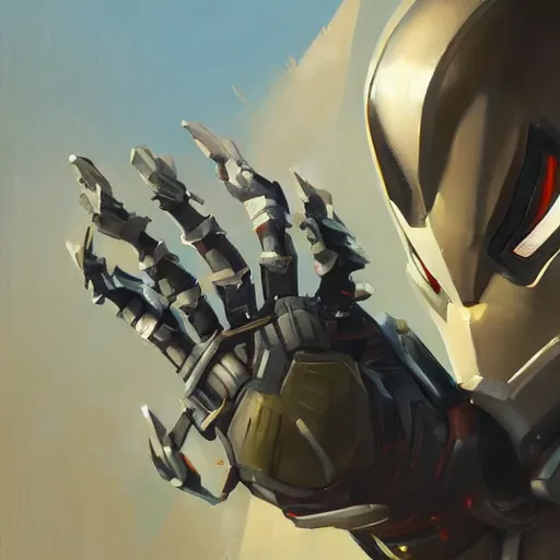 Image similar to greg manchess portrait painting of lightpartially armored spiderman as overwatch character, medium shot, asymmetrical, profile picture, organic painting, sunny day, matte painting, bold shapes, hard edges, street art, trending on artstation, by huang guangjian, gil elvgren, ruan jia, greg rutkowski, gaston bussiere