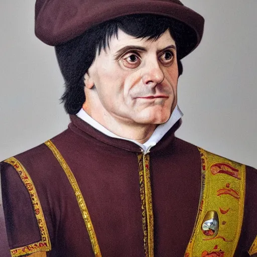 Prompt: hyper realistic portrait of emmanuel valls, wearing a collerette, renaissance style