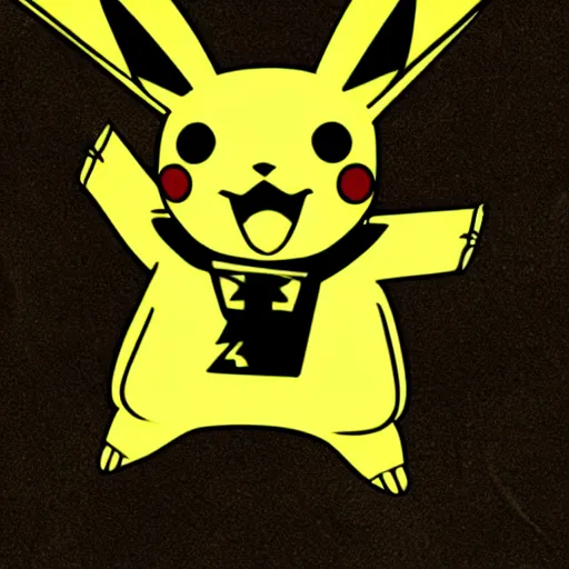 Image similar to an xray of pikachu,