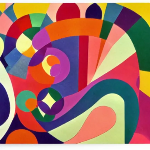 Image similar to beautiful curvy and colofrul infographic by Sonia Delaunay