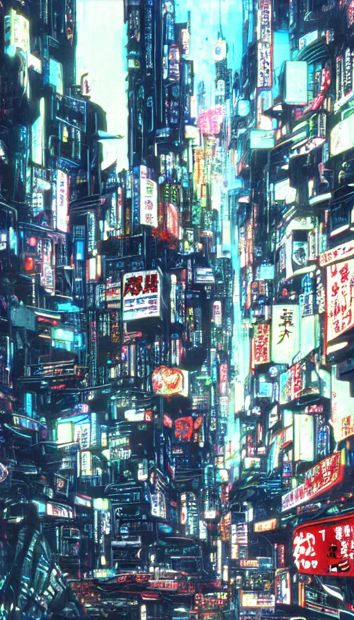 cyberpunk street view, film still from japanese, Stable Diffusion