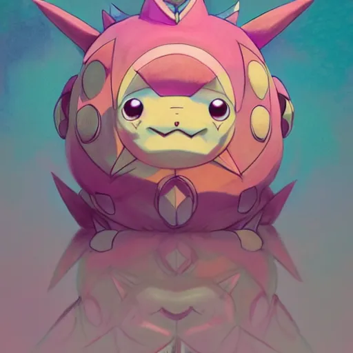 Prompt: cute pokemon:: by guillermo del toro and Martine Johanna and Simon Stålenhag and Chie Yoshii:: dynamic, particulate, pastel colors, intricate, elegant, highly detailed, centered, artstation, smooth, sharp focus, octane render, 3d