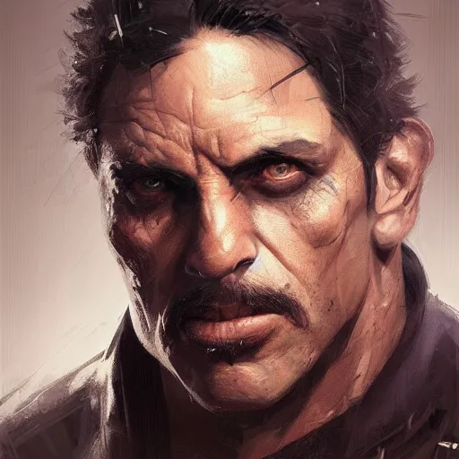 Image similar to portrait of a man by greg rutkowski, he looks like dani trejo as batman, highly detailed portrait, digital painting, artstation, concept art, smooth, sharp foccus ilustration, artstation hq