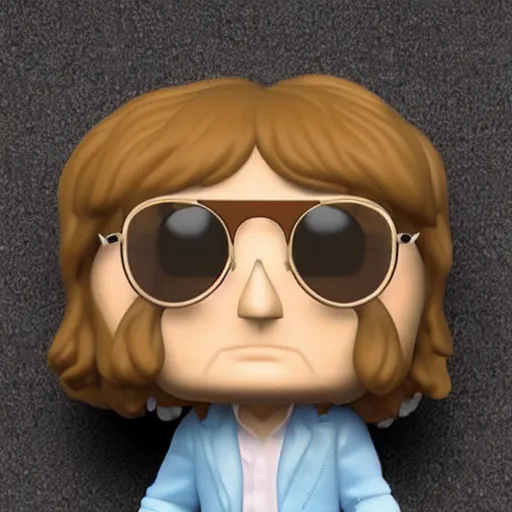 Image similar to john Lennon as a funko pop head, HD, high resolution, hyper realistic, 4k, intricate detail