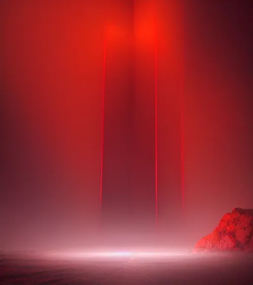 Image similar to lokah samastah sukhino bhavantu vertical red light, painting art, volumetric lighting, majestic light, ethereal, hyperrealistic, at night, epic, masterpiece, by reuben wu